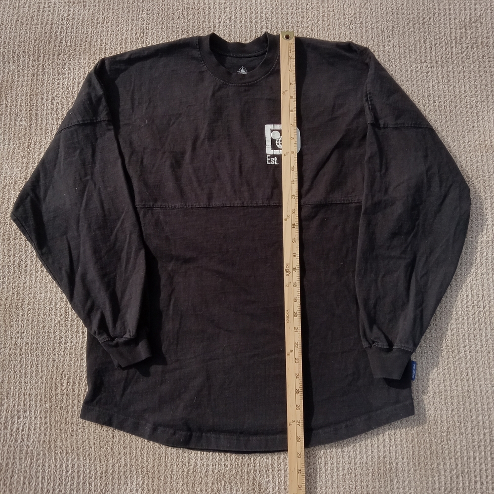 Walt Disney World Spirit Jersey Shirt Womens Medium Black Long Sleeve Pullover - Picture 5 of 8